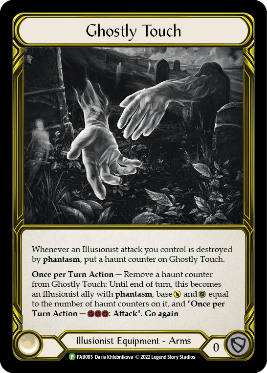 Ghostly Touch (Golden) [FAB085] (Promo)  Cold Foil | Webway Games
