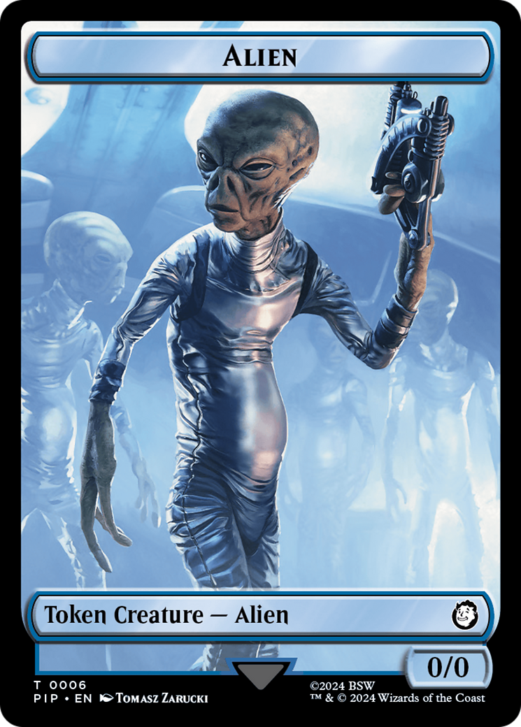 Alien // Clue Double-Sided Token [Fallout Tokens] | Webway Games