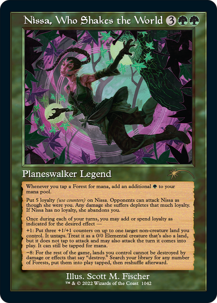 Nissa, Who Shakes the World (Retro) [Secret Lair Drop Series] | Webway Games