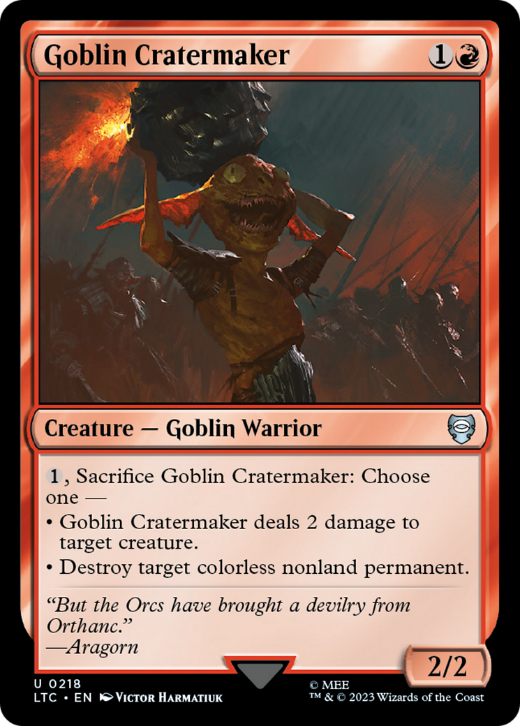 Goblin Cratermaker [The Lord of the Rings: Tales of Middle-Earth Commander] | Webway Games