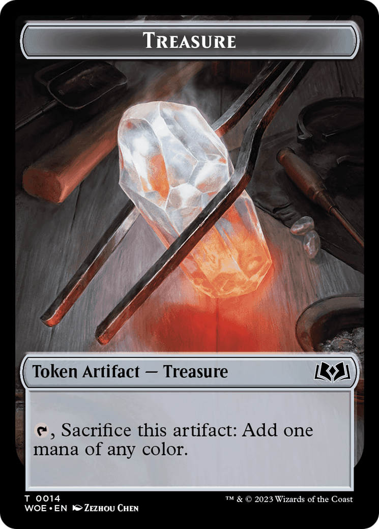 Treasure // Food (0010) Double-Sided Token [Wilds of Eldraine Tokens] | Webway Games