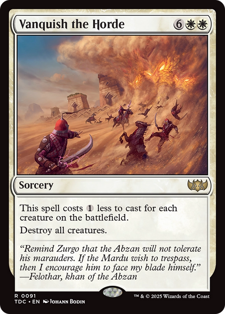 Vanquish the Horde [Tarkir: Dragonstorm Commander] | Webway Games