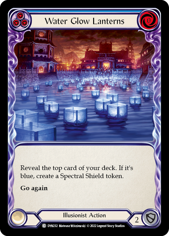 Water Glow Lanterns (Blue) [DYN232] (Dynasty) | Webway Games
