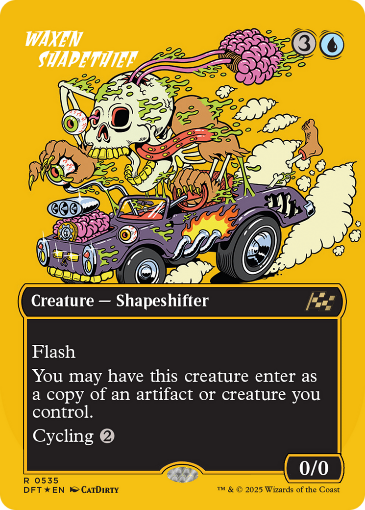 Waxen Shapethief (Borderless) (First-Place Foil) [Aetherdrift] | Webway Games