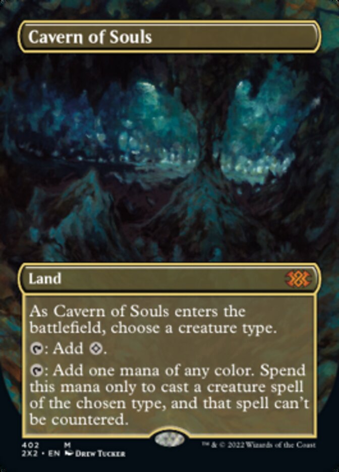Cavern of Souls (Borderless Alternate Art) [Double Masters 2022] | Webway Games