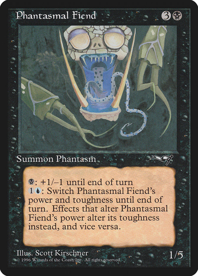 Phantasmal Fiend (Dark Green Background) [Alliances] | Webway Games