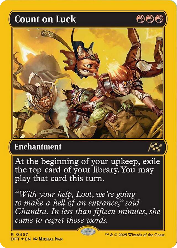 Count on Luck (First-Place Foil) [Aetherdrift] | Webway Games