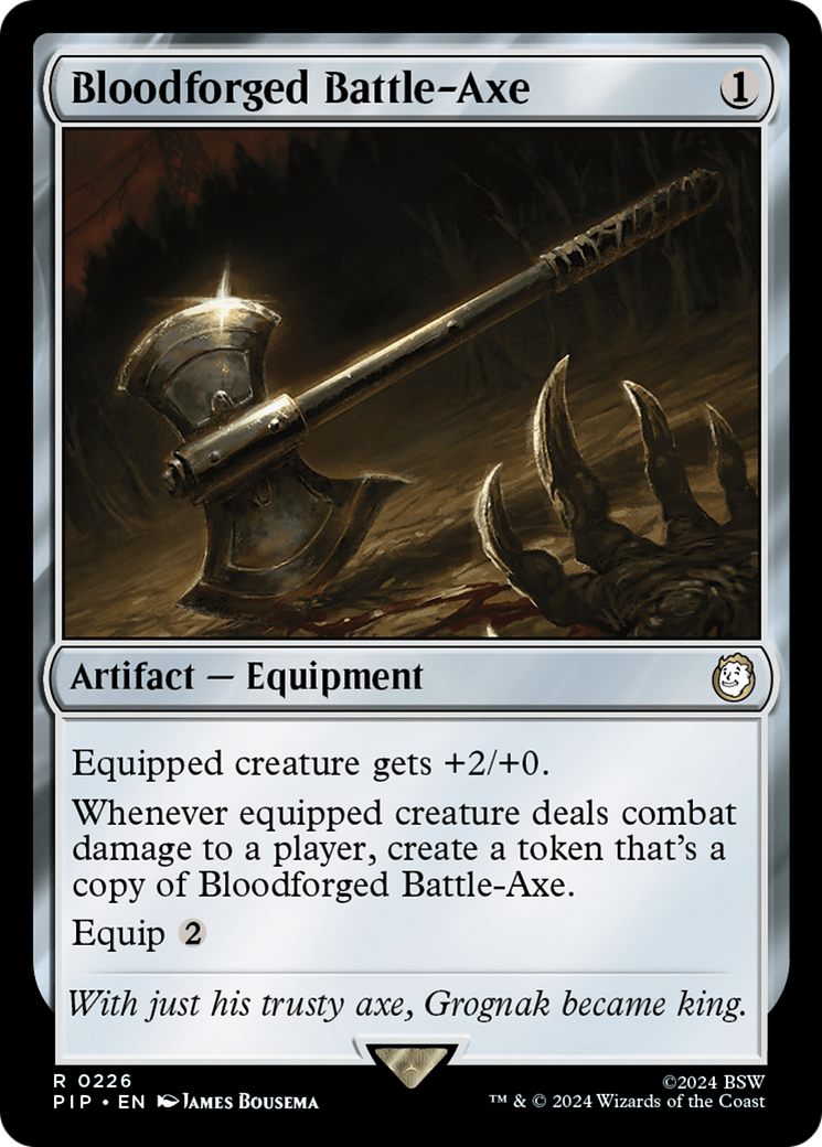 Bloodforged Battle-Axe [Fallout] | Webway Games