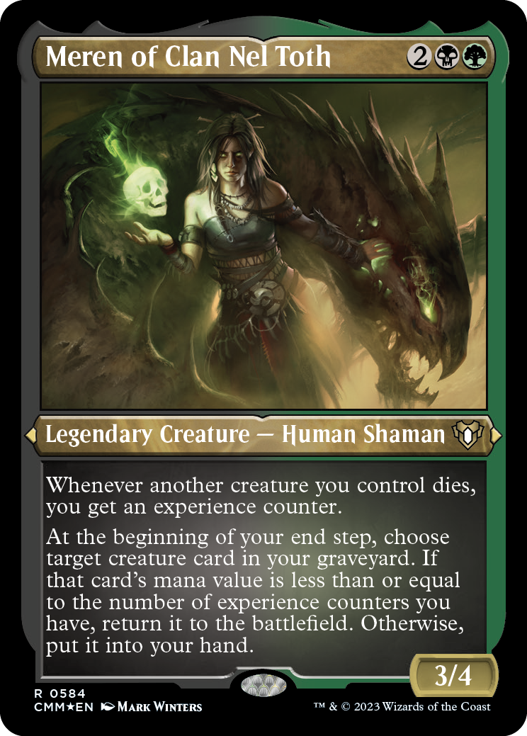 Meren of Clan Nel Toth (Foil Etched) [Commander Masters] | Webway Games