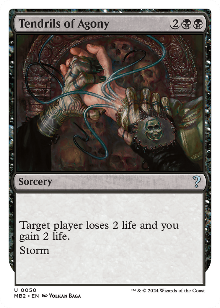 Tendrils of Agony (White Border) [Mystery Booster 2] | Webway Games