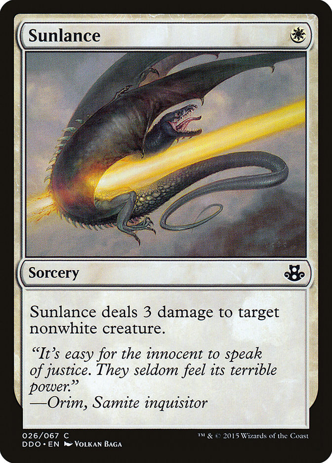 Sunlance [Duel Decks: Elspeth vs. Kiora] | Webway Games