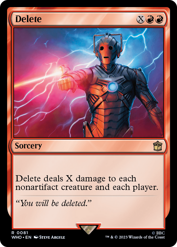 Delete [Doctor Who] | Webway Games
