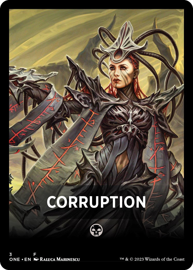 Corruption Theme Card [Phyrexia: All Will Be One Tokens] | Webway Games