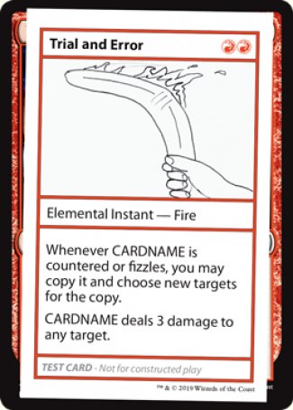 Trial and Error (2021 Edition) [Mystery Booster Playtest Cards] | Webway Games