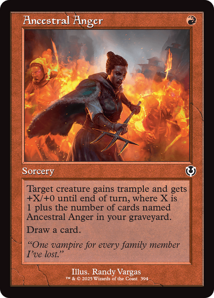 Ancestral Anger (Retro Frame) [Innistrad Remastered] | Webway Games