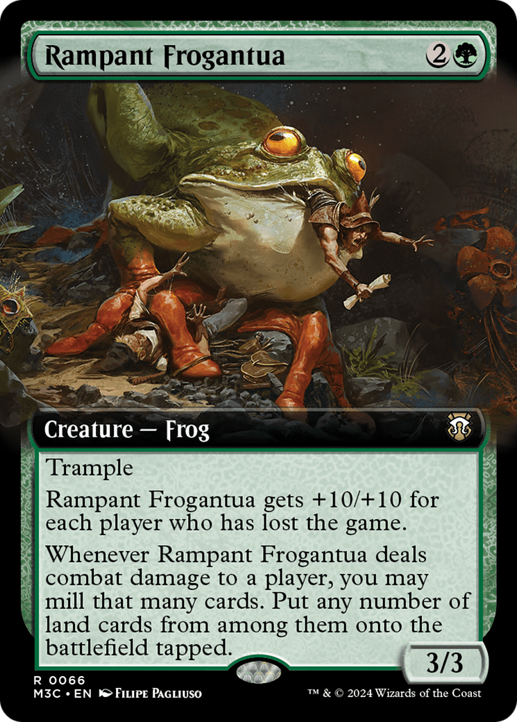 Rampant Frogantua (Extended Art) [Modern Horizons 3 Commander] | Webway Games