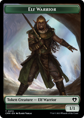 Elf Warrior // Cleric Double-Sided Token [Commander Masters Tokens] | Webway Games