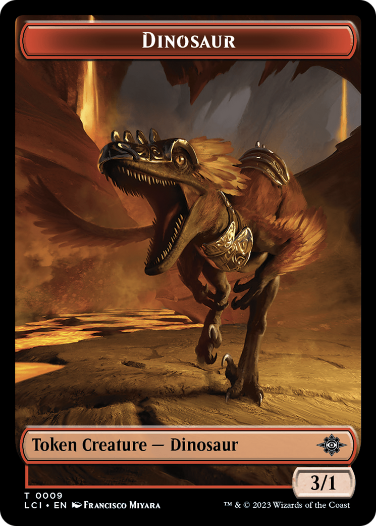 Vampire // Dinosaur (0009) Double-Sided Token [The Lost Caverns of Ixalan Tokens] | Webway Games