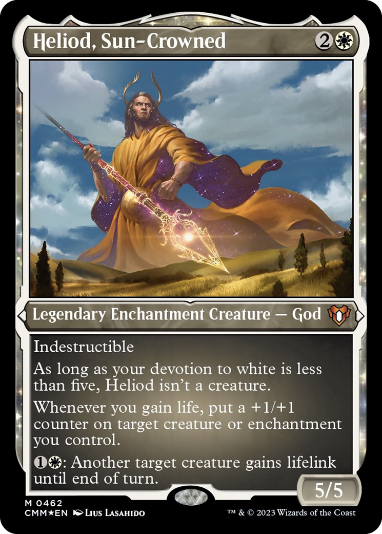 Heliod, Sun-Crowned (Foil Etched) [Commander Masters] | Webway Games