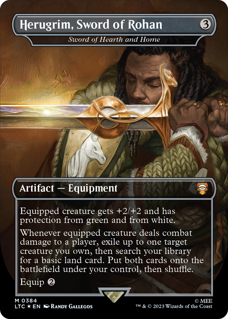 Herugrim, Sword of Rohan - Sword of Hearth and Home (Surge Foil Realms and Relics) [The Lord of the Rings: Tales of Middle-Earth Commander] | Webway Games