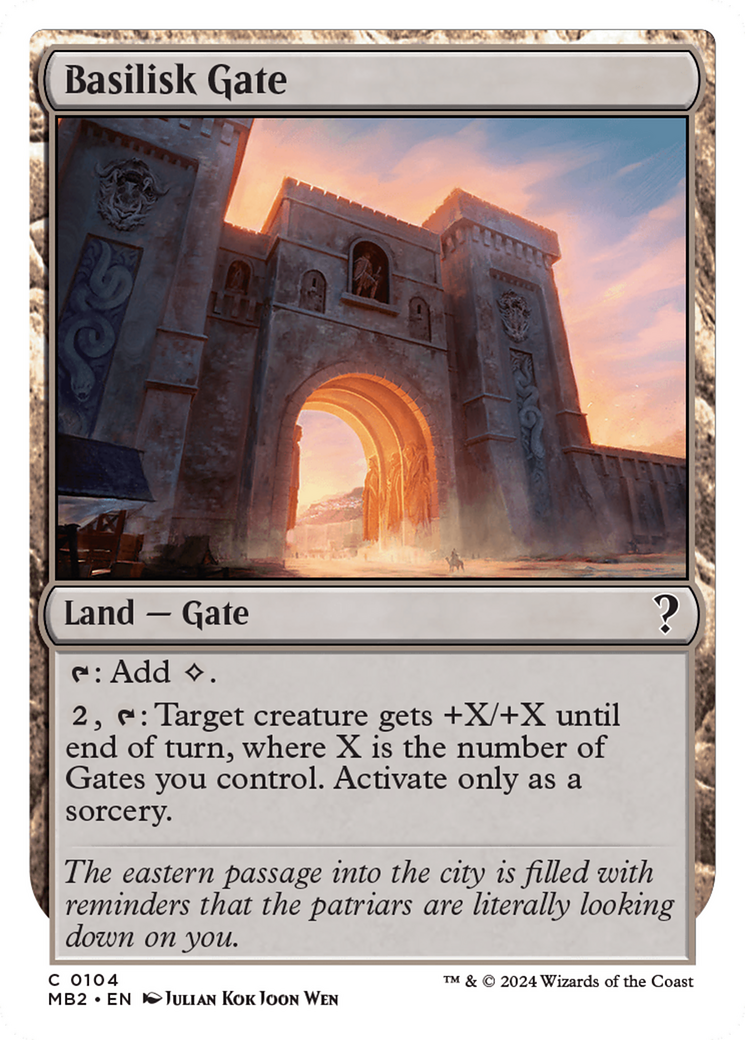 Basilisk Gate (White Border) [Mystery Booster 2] | Webway Games