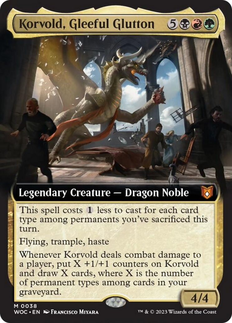 Korvold, Gleeful Glutton (Extended Art) [Wilds of Eldraine Commander] | Webway Games