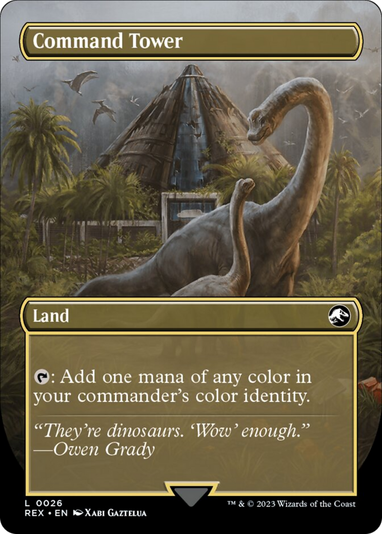 Command Tower // Command Tower (Borderless) [Jurassic World Collection] | Webway Games