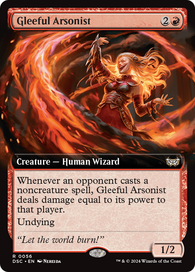 Gleeful Arsonist (Extended Art) [Duskmourn: House of Horror Commander] | Webway Games
