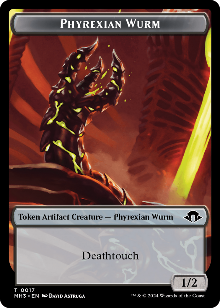 Phyrexian Wurm Token (0017) [Modern Horizons 3 Tokens] | Webway Games