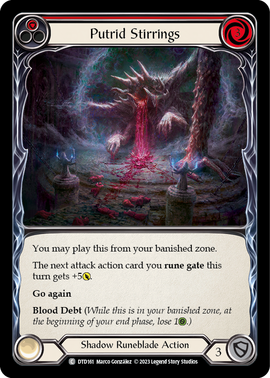 Putrid Stirrings (Red) [DTD161] (Dusk Till Dawn)  Rainbow Foil | Webway Games