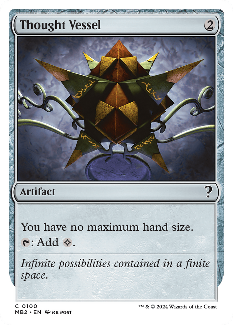Thought Vessel (White Border) [Mystery Booster 2] | Webway Games