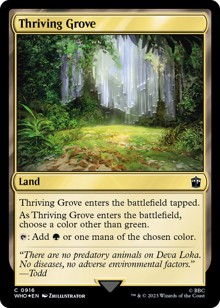 Thriving Grove (Surge Foil) [Doctor Who] | Webway Games