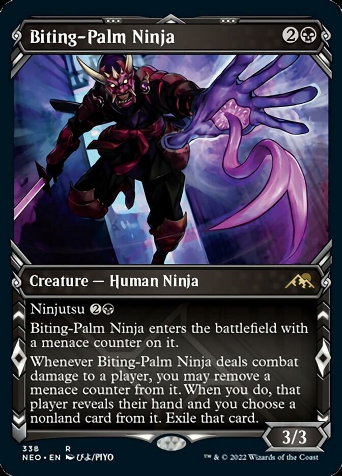 Biting-Palm Ninja (Showcase Ninja) [Kamigawa: Neon Dynasty] | Webway Games