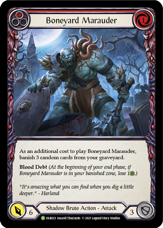 Boneyard Marauder (Red) [FAB023] (Promo)  Rainbow Foil | Webway Games