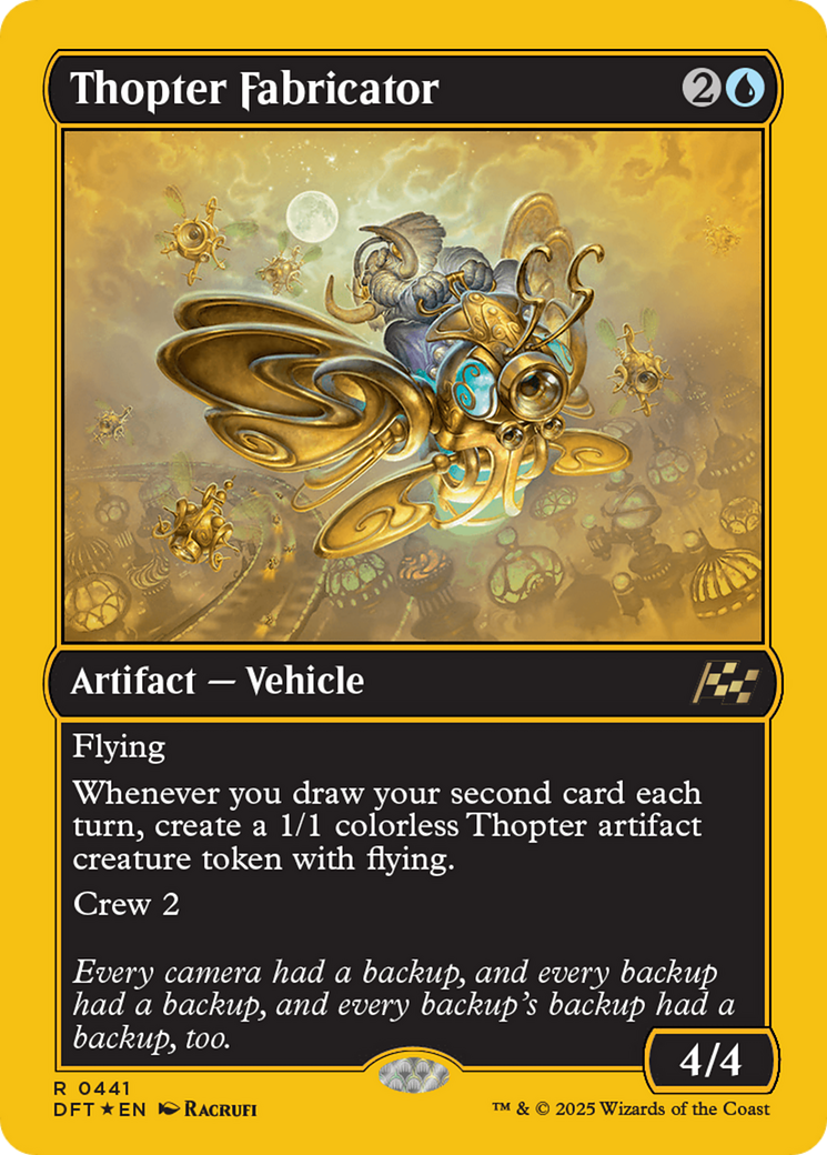 Thopter Fabricator (First-Place Foil) [Aetherdrift] | Webway Games