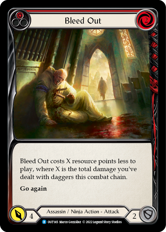 Bleed Out (Red) [OUT145] (Outsiders) | Webway Games
