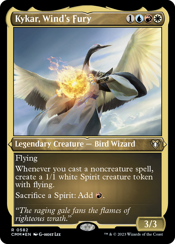 Kykar, Wind's Fury (Foil Etched) [Commander Masters] | Webway Games