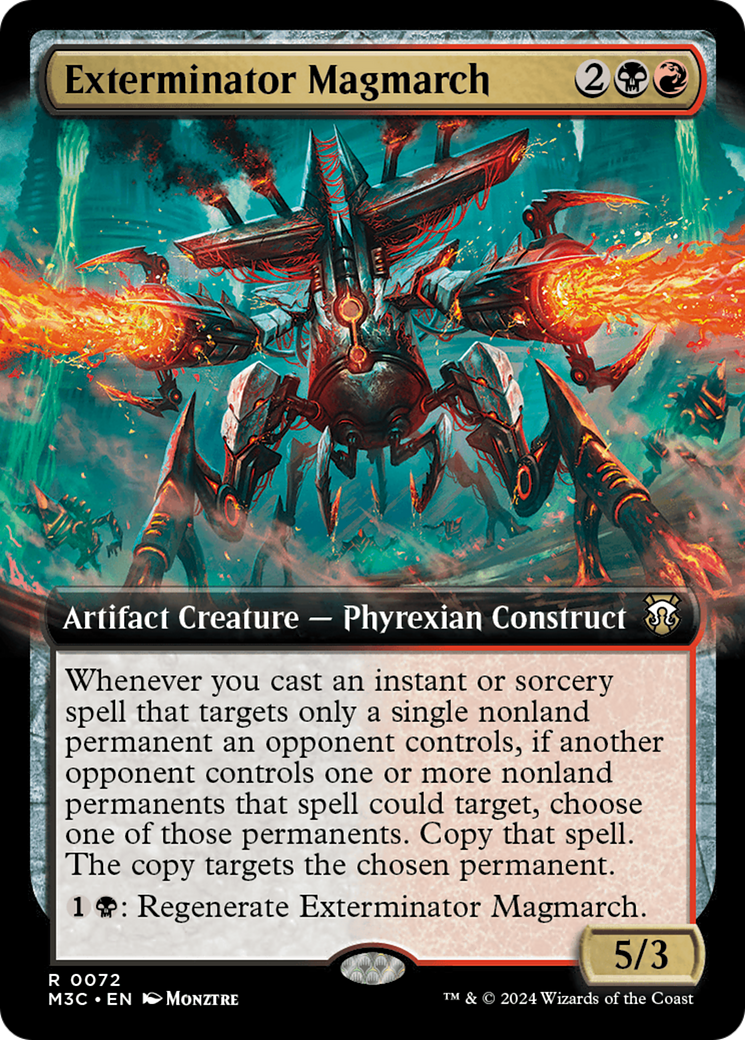Exterminator Magmarch (Extended Art) (Ripple Foil) [Modern Horizons 3 Commander] | Webway Games