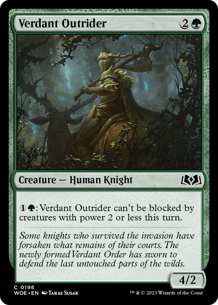 Verdant Outrider [Wilds of Eldraine] | Webway Games