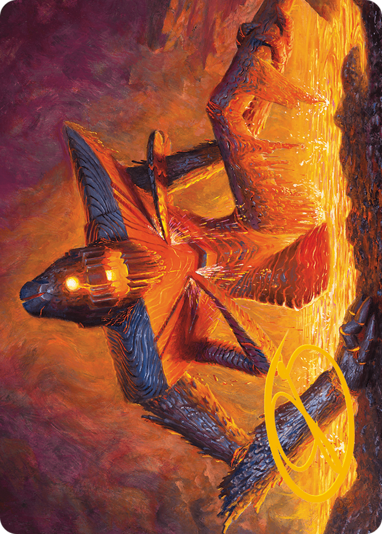 Molten Gatekeeper Art Card (Gold-Stamped Signature) [Modern Horizons 3 Art Series] | Webway Games