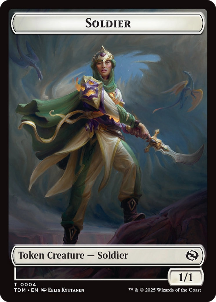 Soldier (0004) // Soldier (0005) Double-Sided Token [Tarkir: Dragonstorm Tokens] | Webway Games
