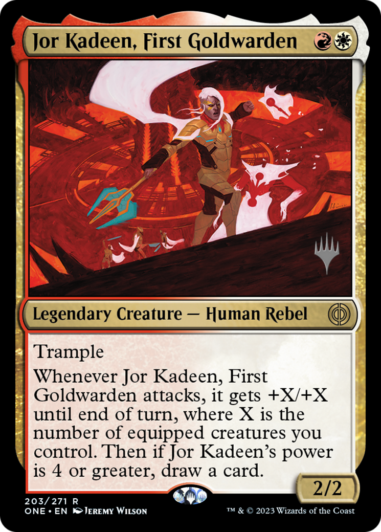 Jor Kadeen, First Goldwarden (Promo Pack) [Phyrexia: All Will Be One Promos] | Webway Games