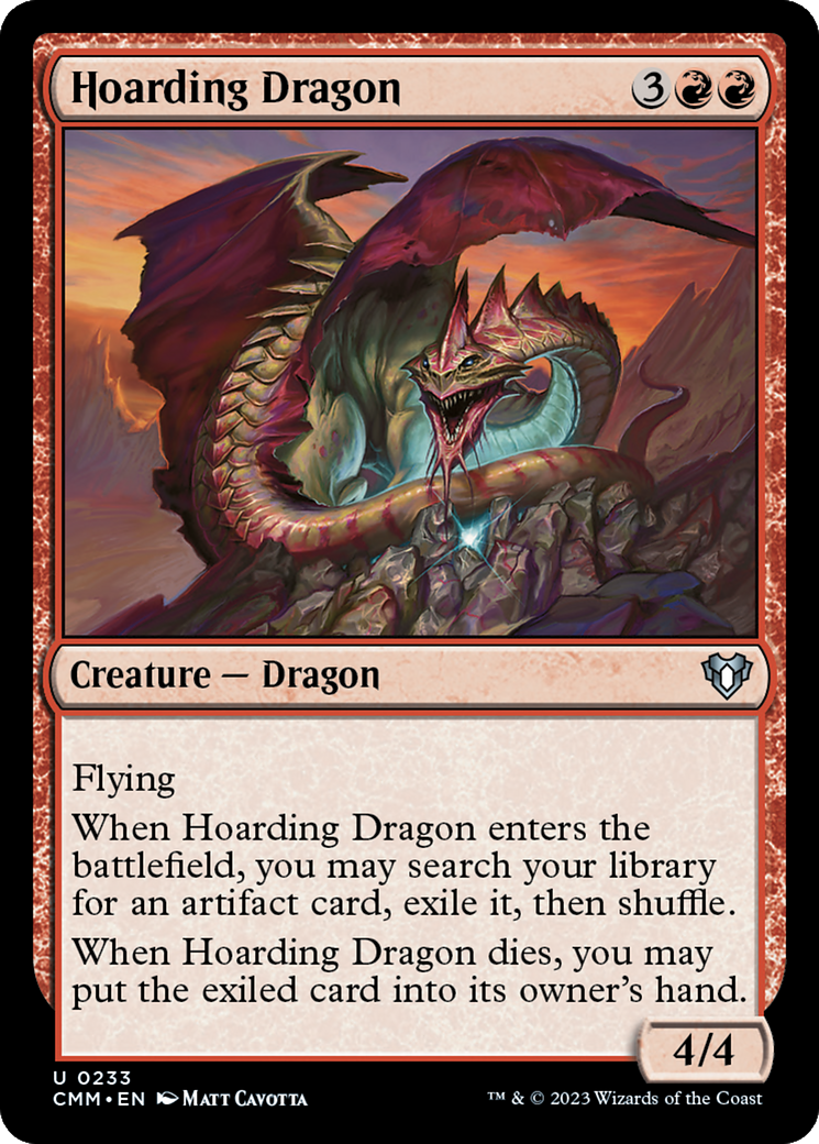 Hoarding Dragon [Commander Masters] | Webway Games