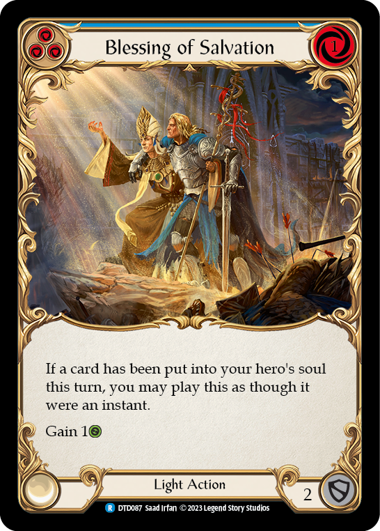 Blessing of Salvation (Blue) [DTD087] (Dusk Till Dawn) | Webway Games