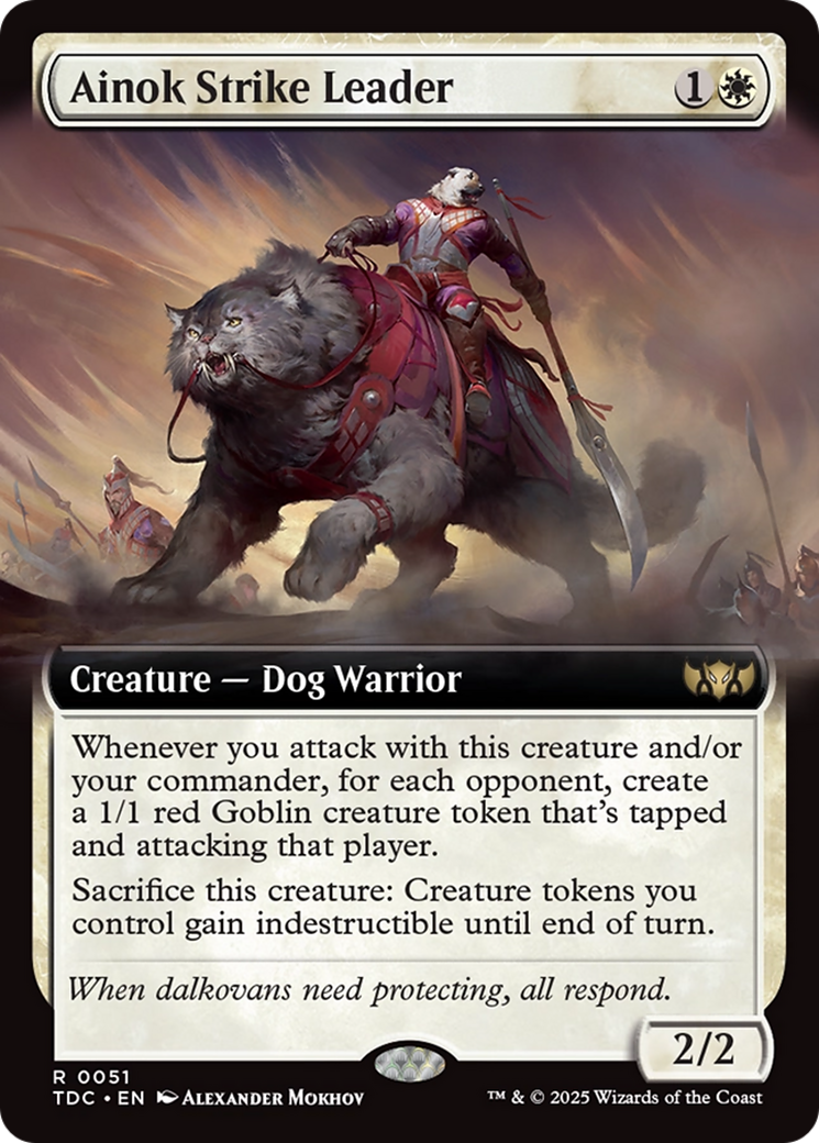 Ainok Strike Leader (Extended Art) [Tarkir: Dragonstorm Commander] | Webway Games