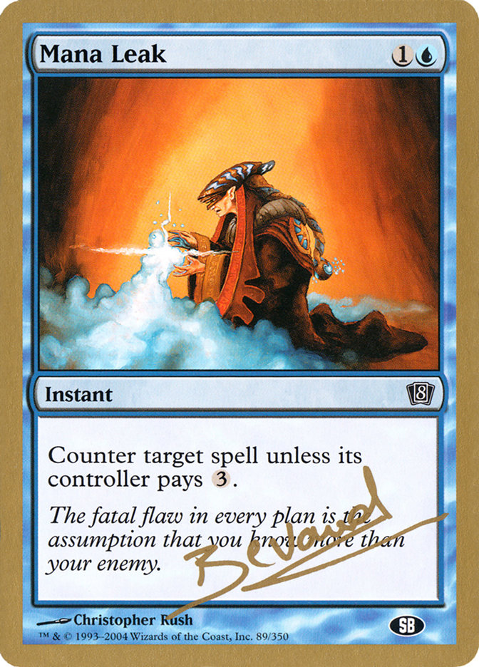 Mana Leak (Manuel Bevand) (SB) [World Championship Decks 2004] | Webway Games