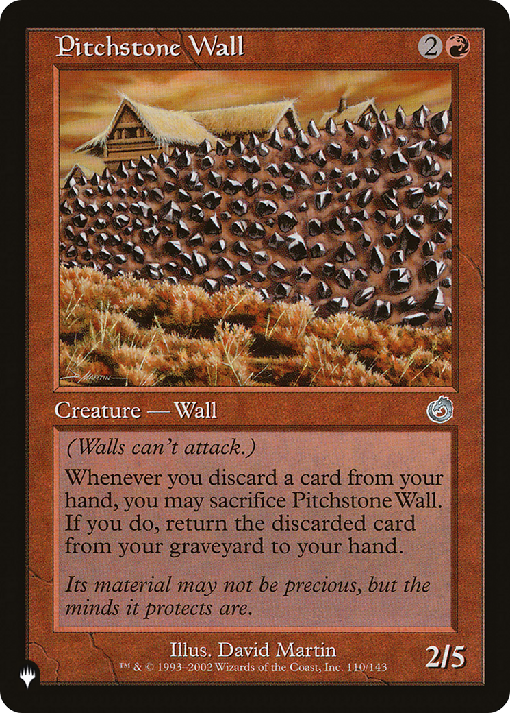 Pitchstone Wall [The List] | Webway Games
