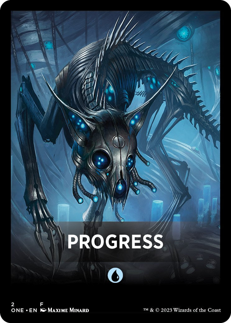 Progress Theme Card [Phyrexia: All Will Be One Tokens] | Webway Games