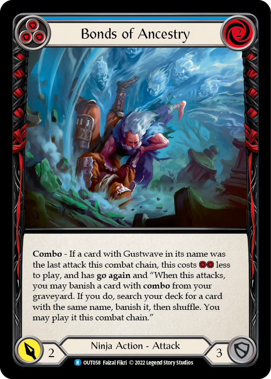 Bonds of Ancestry (Blue) [OUT058] (Outsiders)  Rainbow Foil | Webway Games