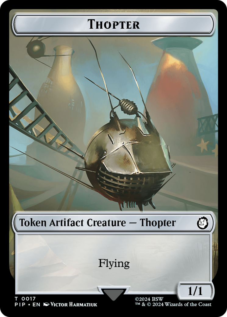Thopter // Junk Double-Sided Token [Fallout Tokens] | Webway Games